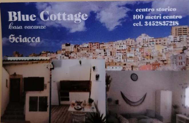 Blue Cottage Monolocale Centro Sciacca Eksteriør bilde